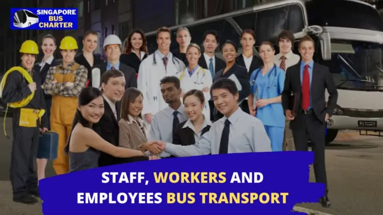 staff and workers regular bus charter transport service