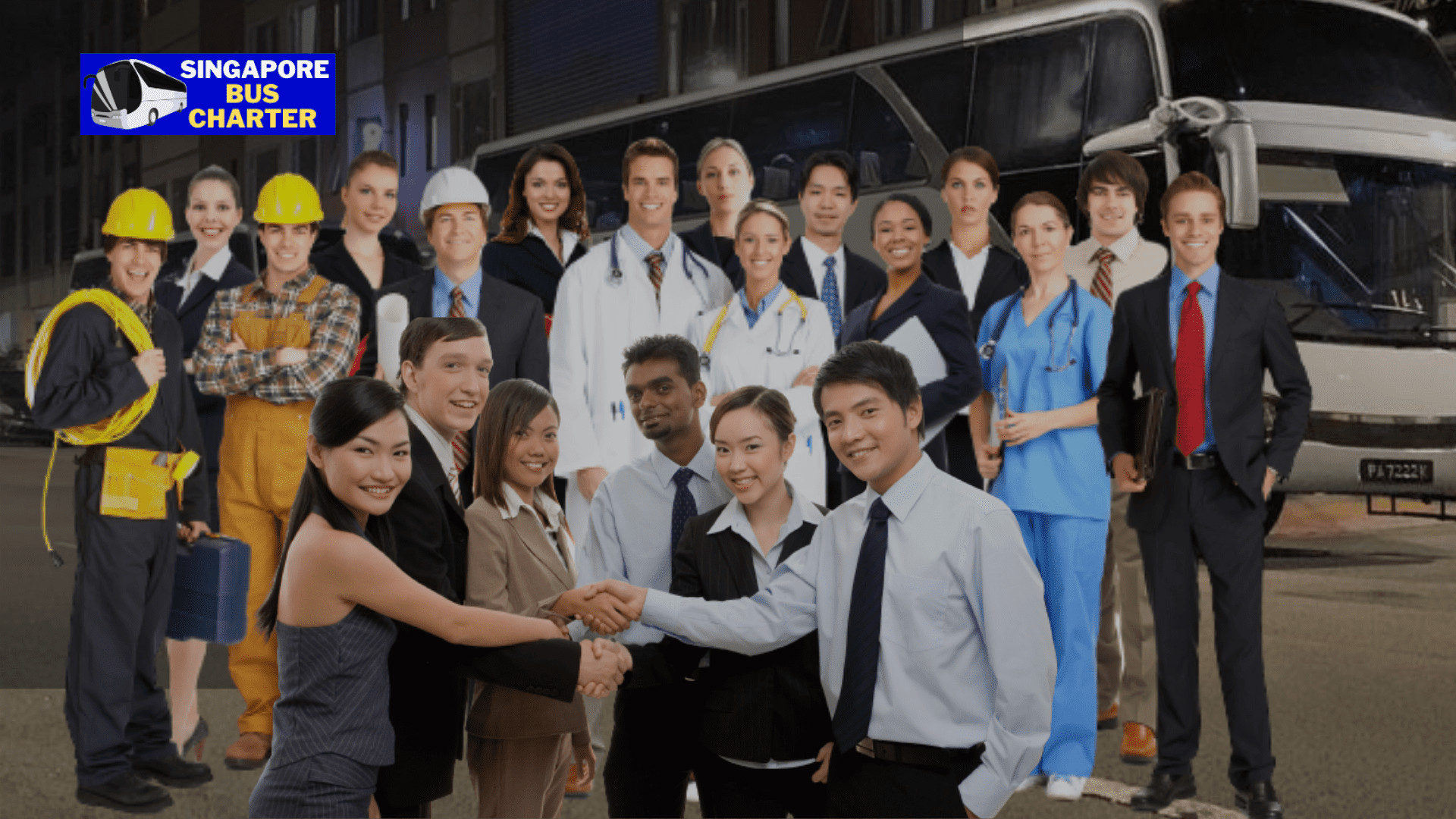 staff and workers regular bus charter