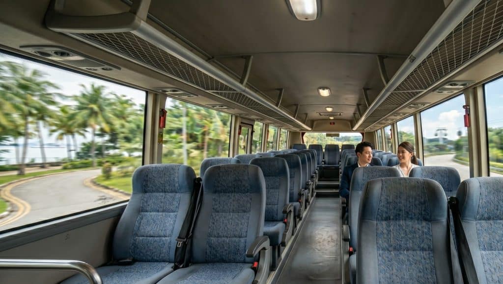 bus charter Singapore interior singaporebuscharter.com