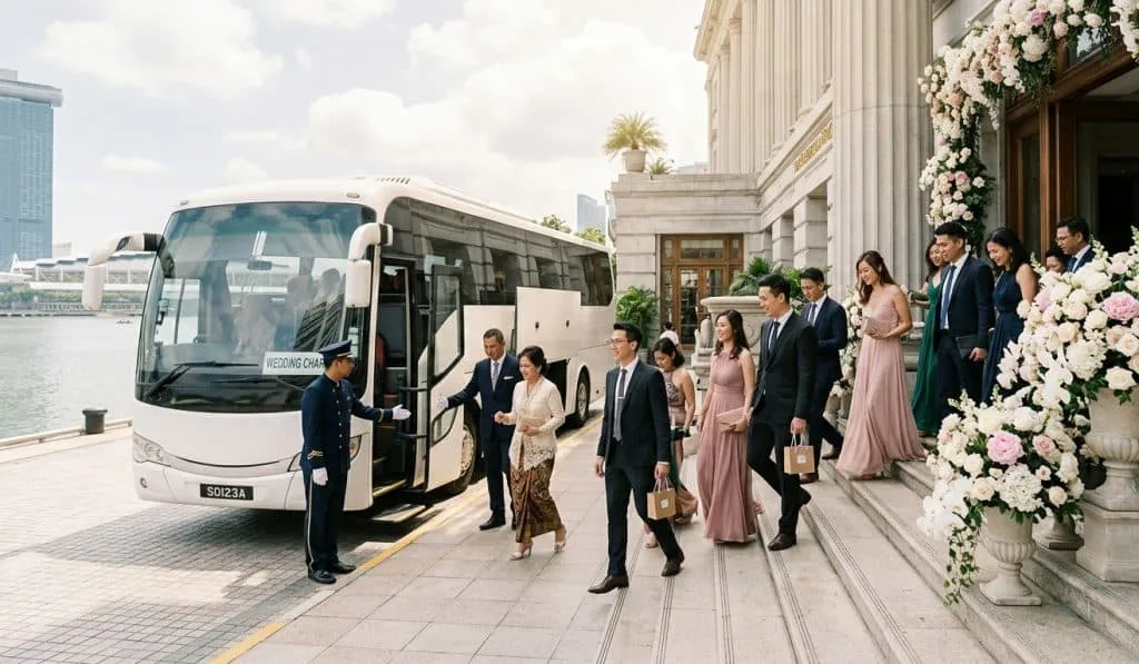 community group travelling together by chartered coach
