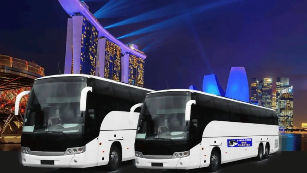 corporate bus charter coach ready for a company transfer