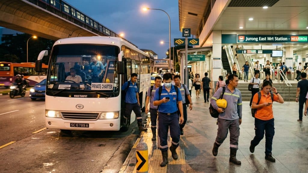 daily staff transport MRT drop off