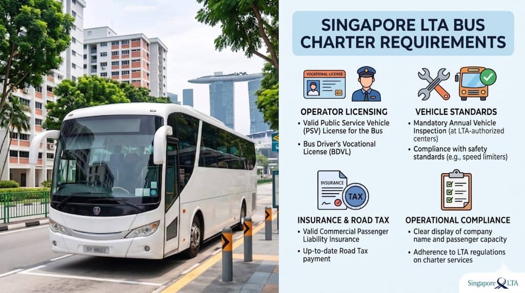 LTA Bus Charter Requirements Singapore – What You Need to Know Before Booking
