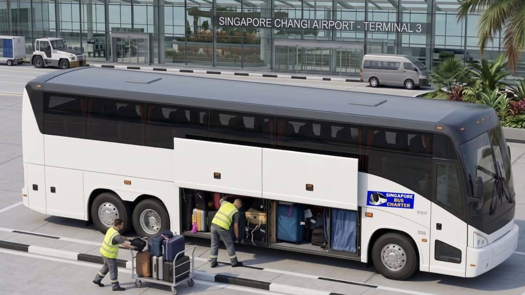 Singapore Coach Charter Luggage Capacity 49 Seater