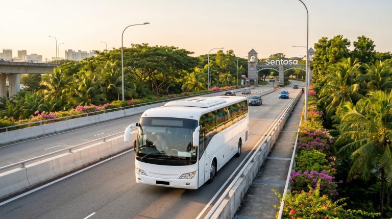 Bus Charter to Sentosa Singapore - Group Visit Guide & Rates 2026 3 bus charter to sentosa singapore by singaporebuscharter.com