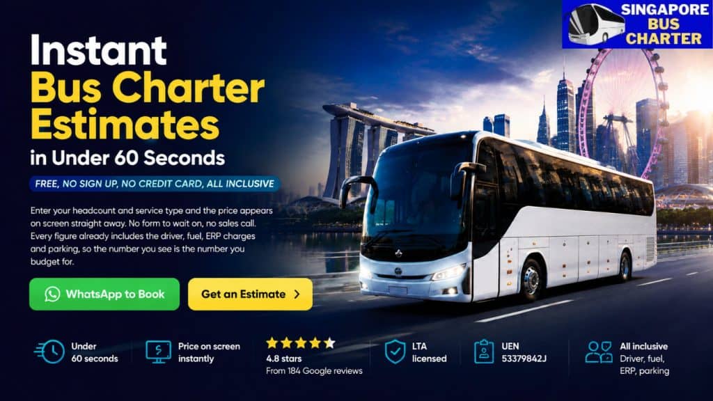 instant bus charter estimates - singapore bus charter calculator