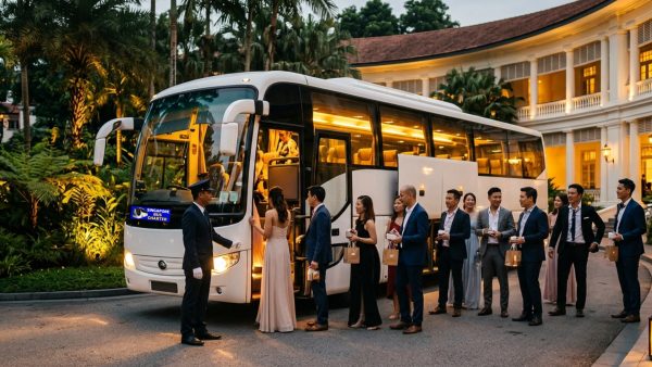 wedding bus charter - guest shuttle